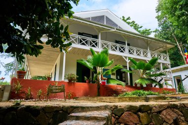 Mahe, Seyşeller - 05 Aralık 2017 - Curieuse Adası 'ndaki doktorun evi