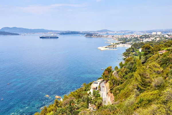 Toulon limanının görünümü, seyne-sur-mer ve rade de sahil