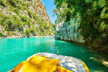St Croix Gölü, Les Gorges du Verdon Turistlerle kano, boa