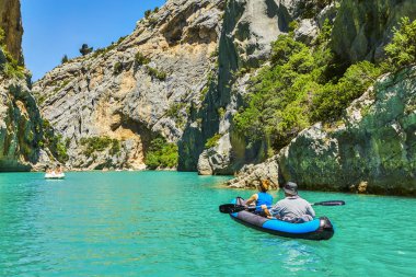 St Croix Gölü, Les Gorges du Verdon Turistlerle kano, boa