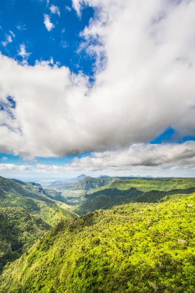 Black River Gorges Milli Parkı Nın Panoramik Manzarası Mauritius Taki — Stok fotoğraf