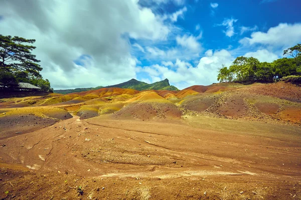Chamarel Sette Terre Colorate Sull Isola Mauritius — Foto Stock
