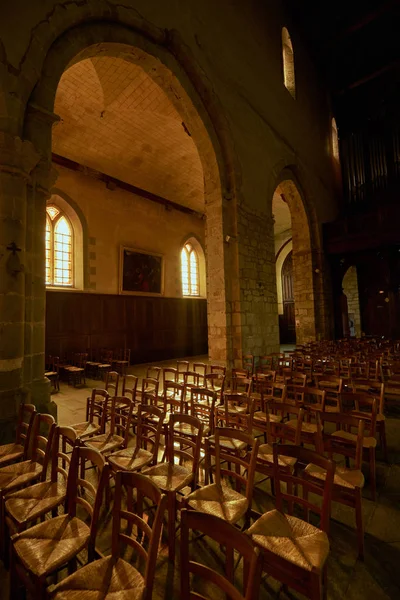 Notre Dame en Saint Melaine kerk (alles wat overblijft van de voormalige benedictijner abdij) in de hoofdstad van de Bretonse-Rennes. Frankrijk. — Stockfoto