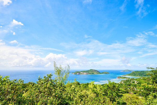View on Therese island from sans soucis road (panoramic point of view)