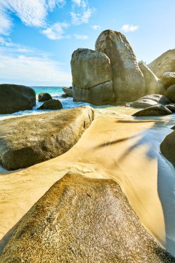tropik plaj Seyşeller denilen 