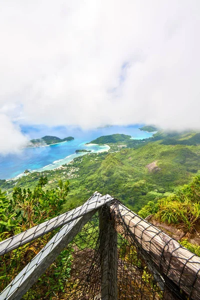 Synpunkt från Morne Blanc Hill, Mahe, Seychellerna — Stockfoto