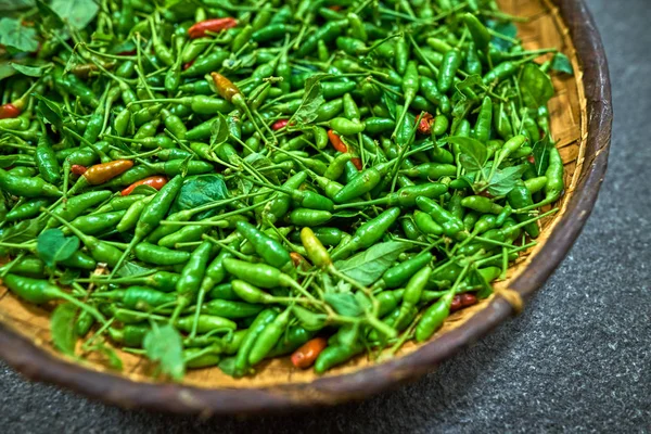 küçük biber yeşil ve kırmızı, reunion ada