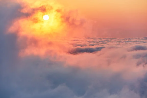 Sol Nuvens Ilha Reunião — Fotografia de Stock