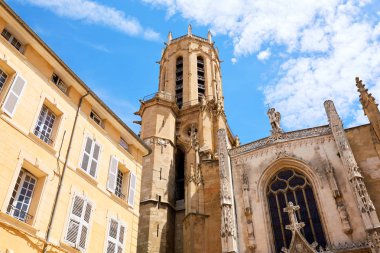 Fransa'da Aix-en-Provence Saint Sauveur gotik katedral