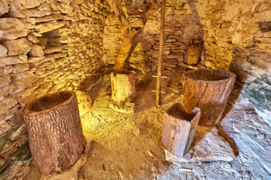 Provence, Fransa'da Vaucluse Gordes Bories Köyü