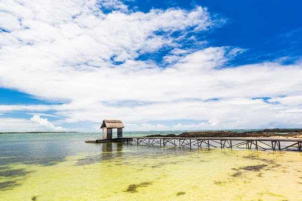 Plaża Belle Mare Wyspie Mauritius Tropikalna Plaża — Zdjęcie stockowe