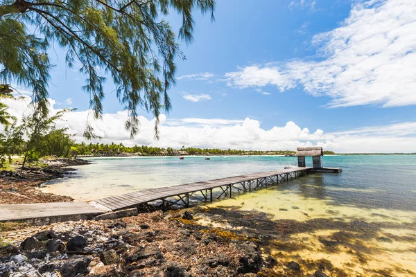 Belle Mare Beach Auf Mauritius Island Tropischer Strand — Stockfoto