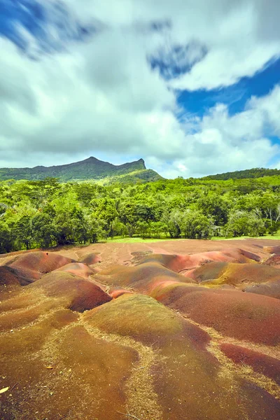 Chamarel Seven Coloured Earths Mauritius Island — Stock Photo, Image