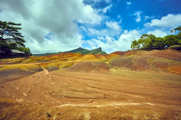 Chamarel Seven Coloured Earths Mauritius Island — Stock Photo, Image