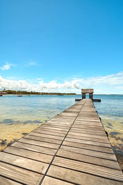 Steg Von Belle Mare Beach Mauritius Island — Stockfoto