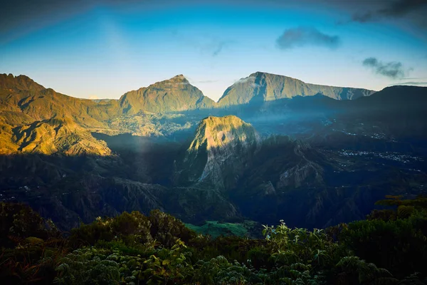 Salazie, reunion ada üzerinde Belouve görünümü