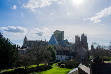 Görünümden York duvar York Katedrali