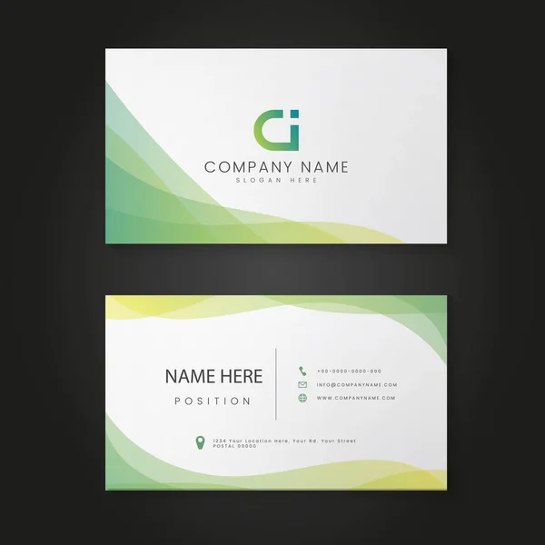 Business Card Presentation Logo Icon — Stock Vector
