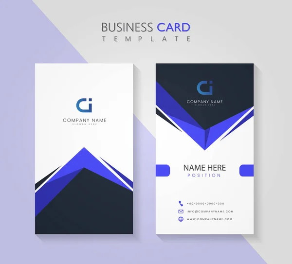 Corporate Business Card Design Template — Stock Vector