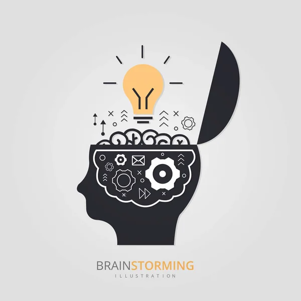 Business Brainstorming Idee Vector Ontwerp — Stockvector