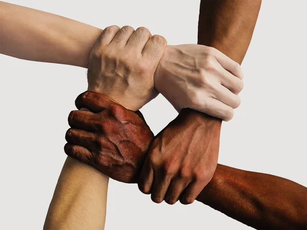 Grupp Människor Händer Bild — Stockfoto