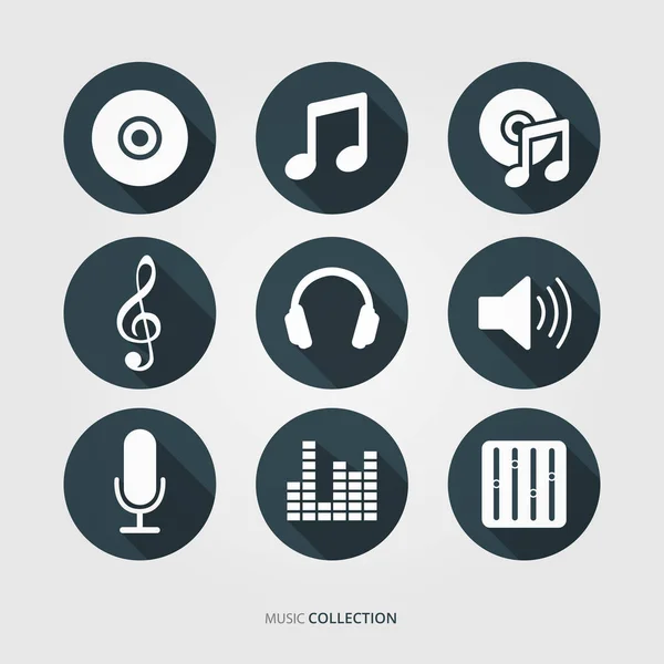 Ensemble Logo Musique Son — Image vectorielle