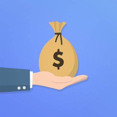 İş finans ve para illüstrasyonu 