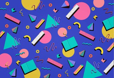 Retro abstract background vector design