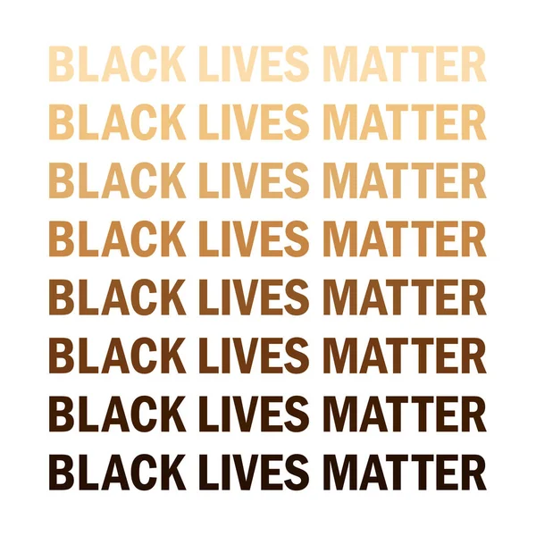 Black Lives Matter Diseño Ilustración — Archivo Imágenes Vectoriales