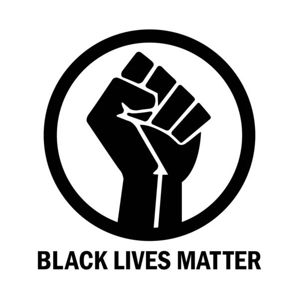 Black Lives Matter Diseño Signos — Archivo Imágenes Vectoriales