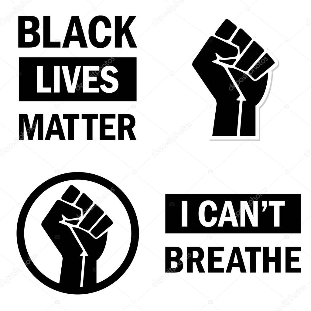 Black Lives Matter signs set
