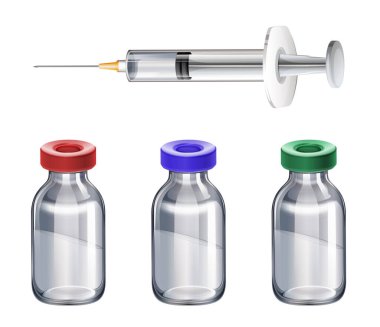 Aşı ve şişe tıbbi seti