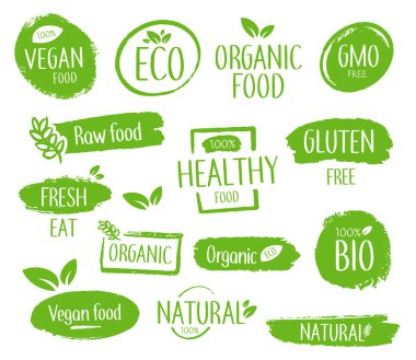 Sağlıklı gıda amblemlerinin çeşitliliği