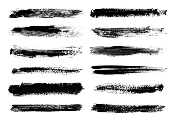 Variety Grunge Brush Set — Stock Vector