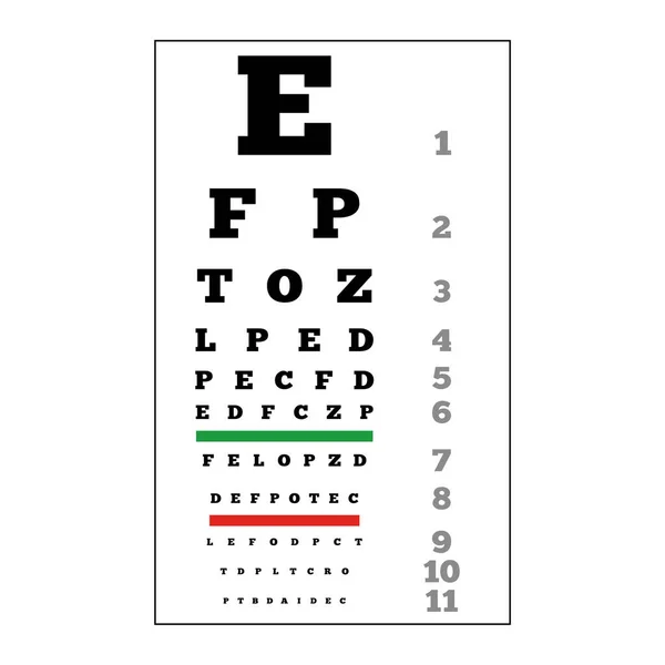 Konstrukcja Wektora Optycznego Badania Oczu — Wektor stockowy