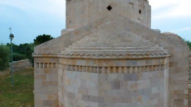 Kalıntılar, bir antik Bizans Kilisesi, Casale Balsignano Bari yakınındaki. Apulia - İtalya