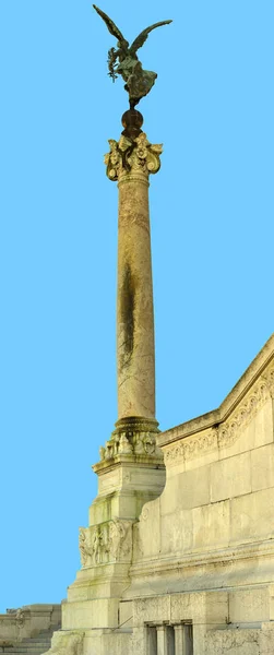 Detalle Vittorio Memorial Plaza Venezia Roma Itlay — Foto de Stock