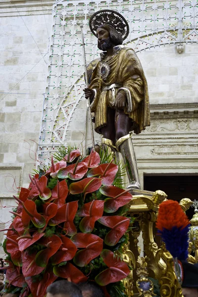 Modugno Italia Septiembre 2017 Italia Estatua San Rocco Sacada Iglesia — Foto de Stock