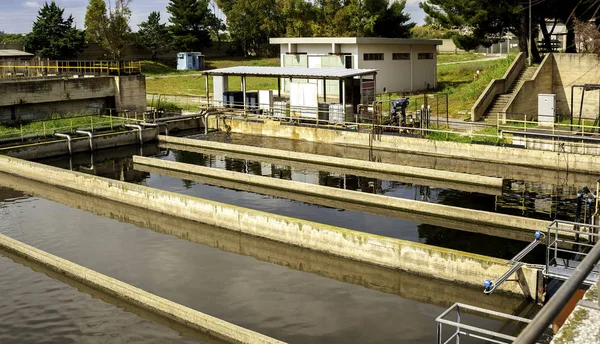 Waste Water Treatment Purification Plant — Stock Photo, Image