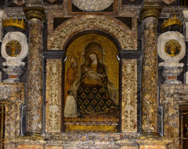 Interieur kathedraal van Sevilla--kathedraal van saint mary van het zie, Andalusië, Spanje