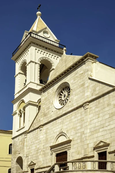 Foreshortened Cathedral Maria Assunta Minervino Murge Apulia Italia —  Fotos de Stock