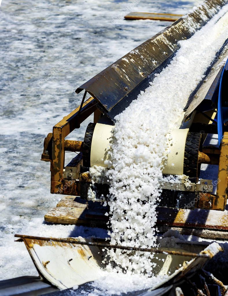 Sea salt production, Trapani - Italy