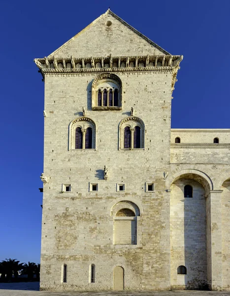 Detail Van Kathedraal Van Trani Een Geweldig Voorbeeld Van Apulische — Stockfoto