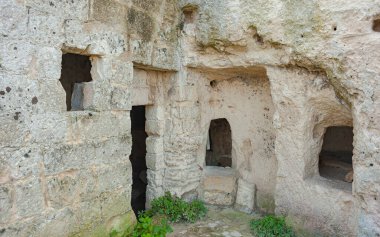 Matera eski kasaba, UNESCO Dünya Mirası Alanı, Avrupa Kültür Başkenti 2019. Basilicata, İtalya