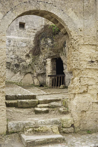 Matera Eski Kasaba Unesco Dünya Mirası Alanı Avrupa Kültür Başkenti — Stok fotoğraf