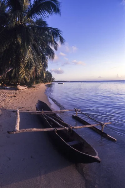 Zachód Słońca Île Saint Marie Madagaskar Afric — Zdjęcie stockowe