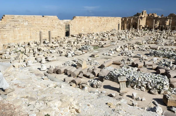 Ruinerna av Leptis Magna — Stockfoto