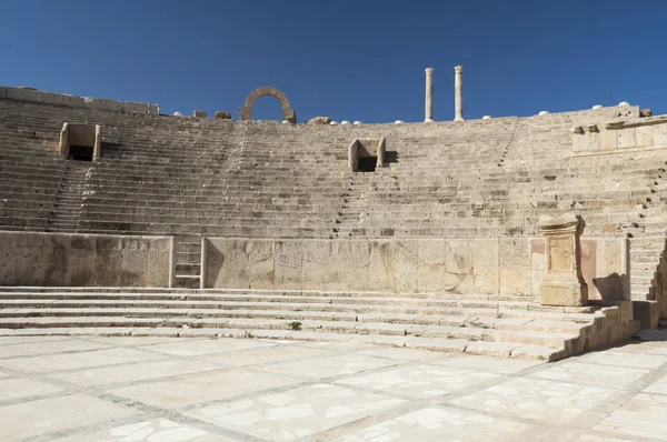 Archaeological Site Leptis Magna Libya 2006 Ruins Theater Ancient Roman — стоковое фото