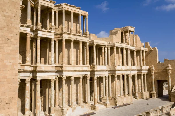 Archaeological Site Sabratha Libya 2006 Theatre Ancient Phoenician City Sabratha — стоковое фото