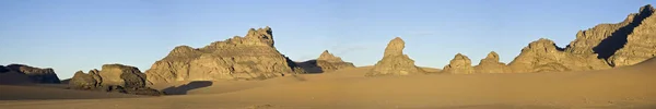 Vista panorâmica do deserto do Saara Líbio — Fotografia de Stock